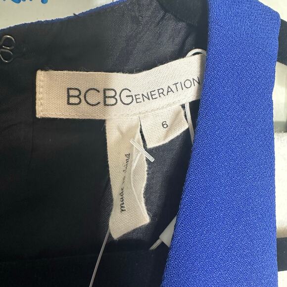 NWoT BCBGeneration Electric Blue Mesh Cutout Jumpsuit – Size 6 - Picture 9 of 11